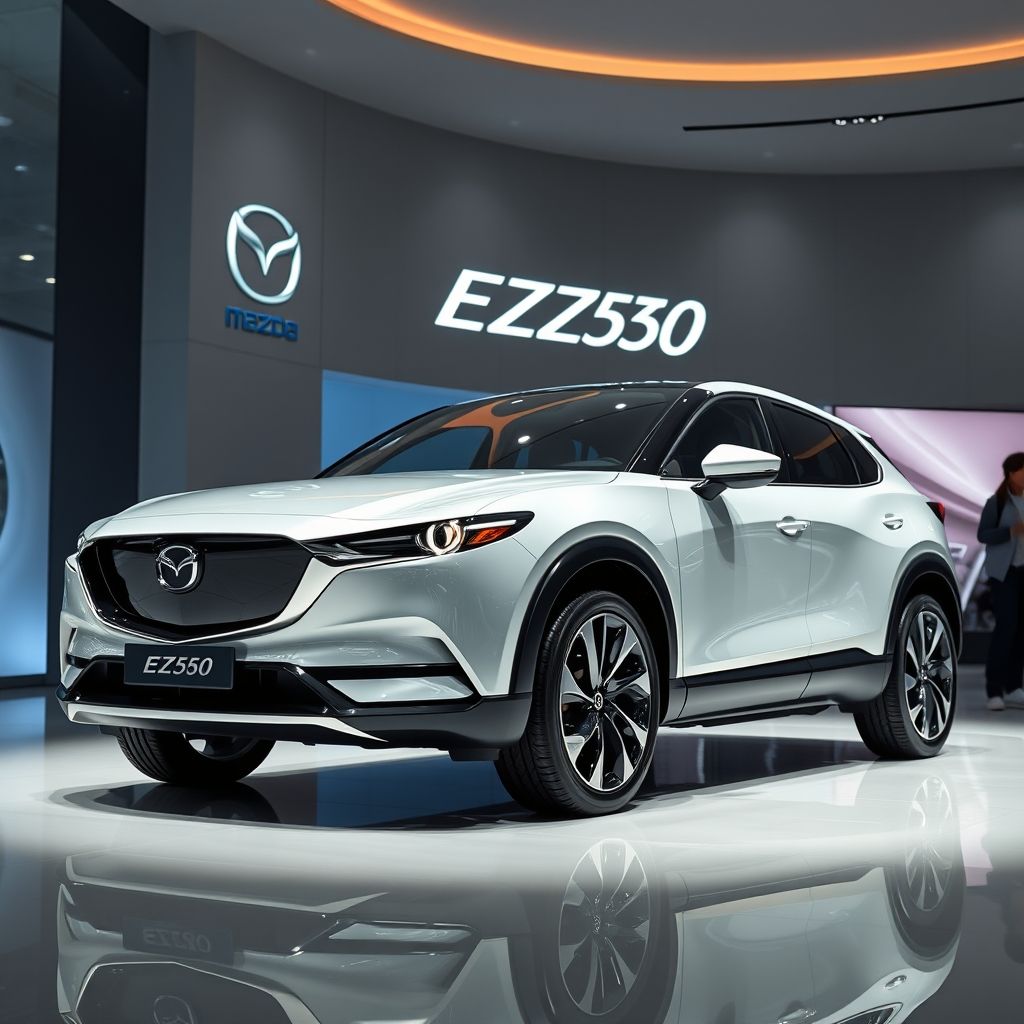 Mazda EZ60 โดดเด่นด้วยดีไซน์ SUV ไฟฟ้าและจอ 26 นิ้วที่งาน Shanghai Auto Show 2025